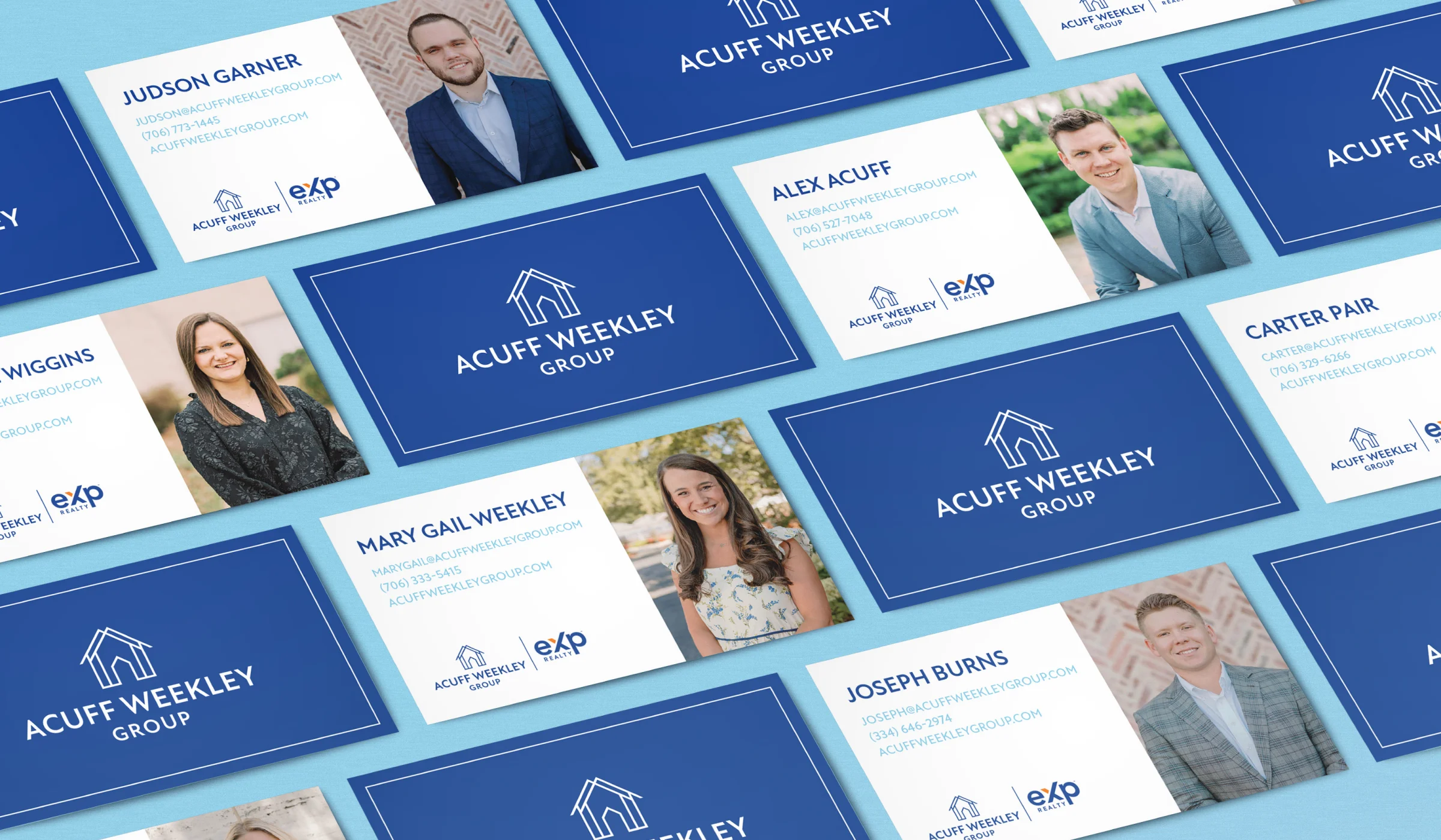 acuff weekley group real estate realtor home here molly girl marketing firm auburn alabama opelika logo branding social media website development