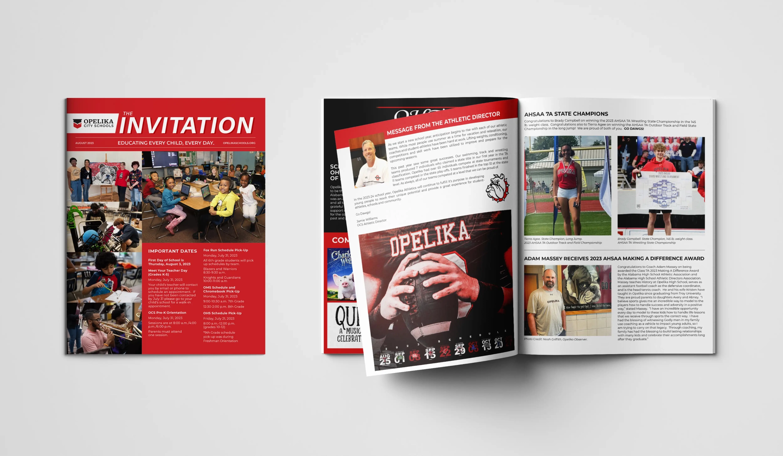 Opelika City Schools Alabama new logo branding video collateral