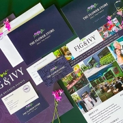 the flower store here molly girl marketing firm auburn alabama opelika logo branding social media website development