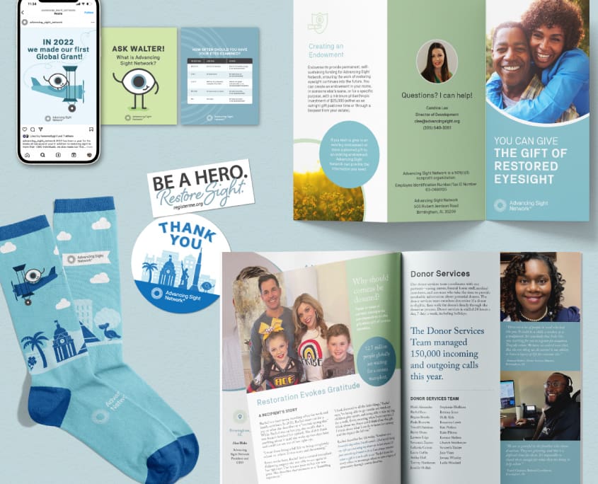 advancing sight network here molly girl marketing firm auburn alabama opelika logo branding social media website development