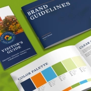 Auburn University Davis Arboretum logo branding flier