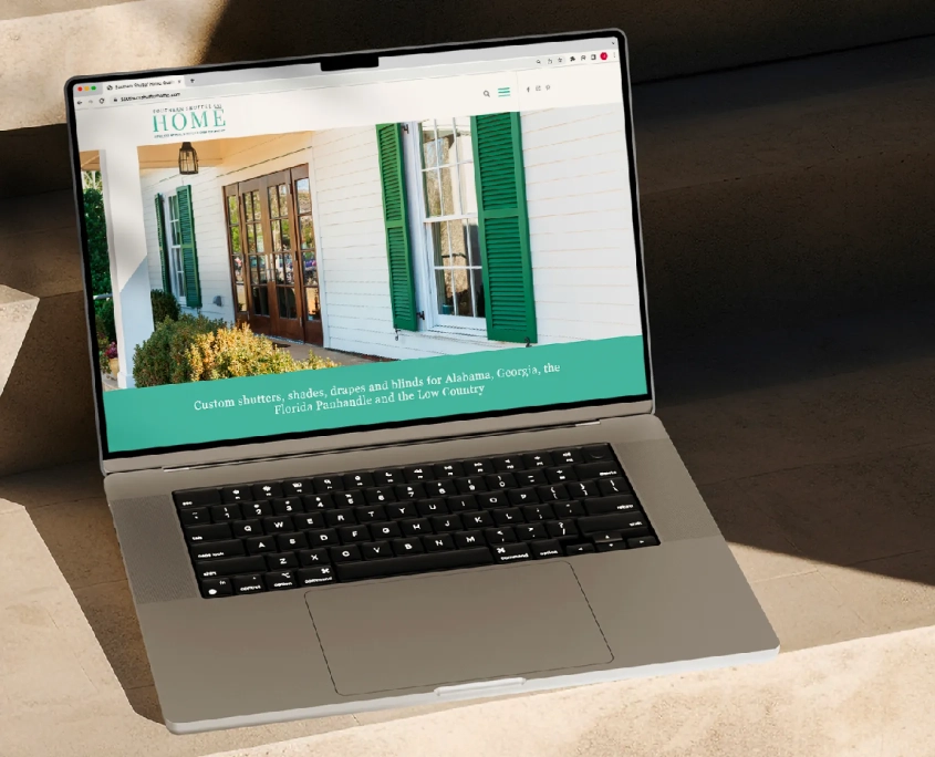 southern shutter home custom shutters window treatment here molly girl marketing firm auburn alabama opelika logo branding social media website development