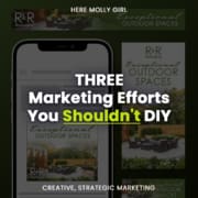3 Marketing Efforts You Shouldn't DIY, a new blog post from Here Molly Girl