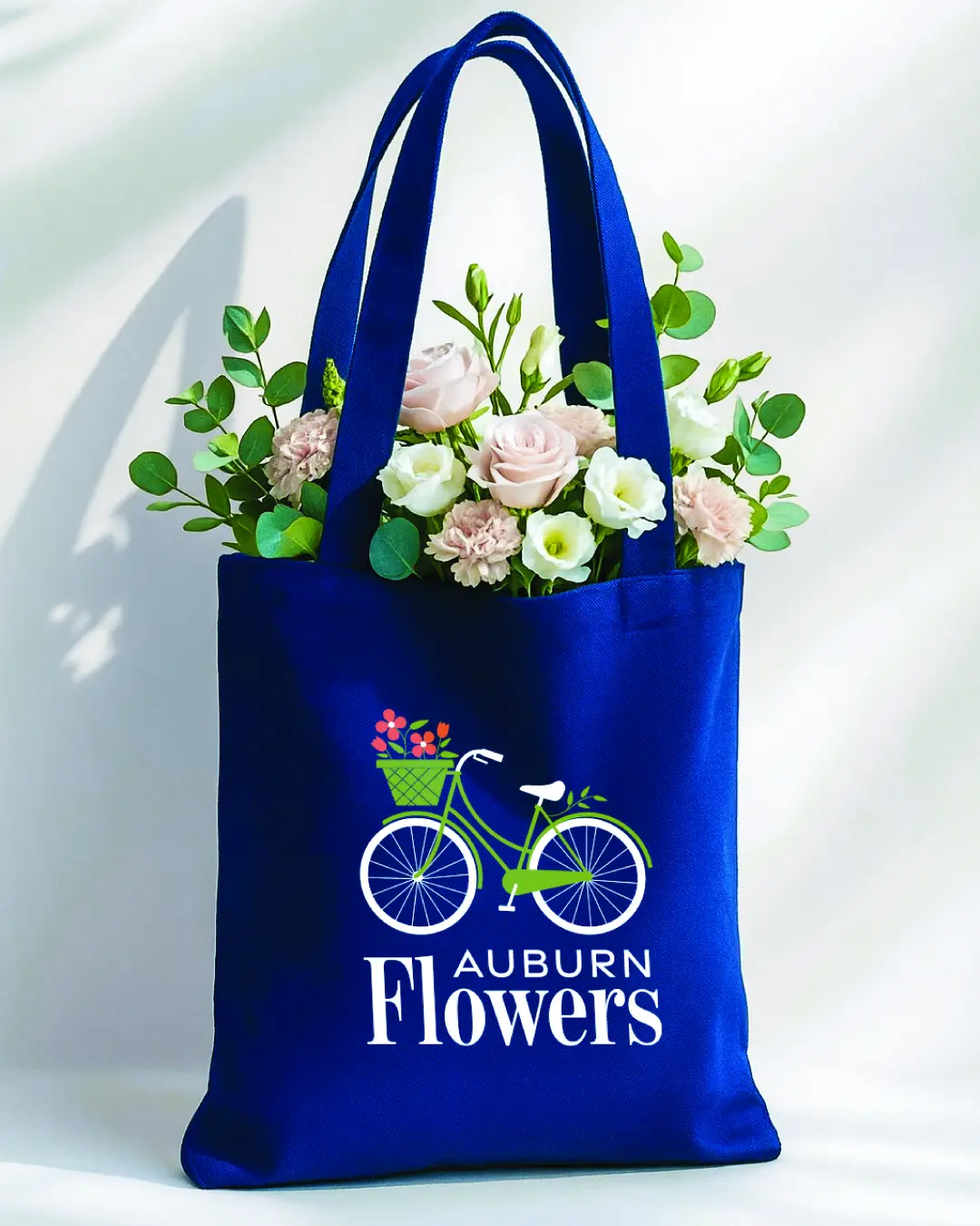 The new logo and branding suite for Auburn Flowers, designed by Here Molly Girl