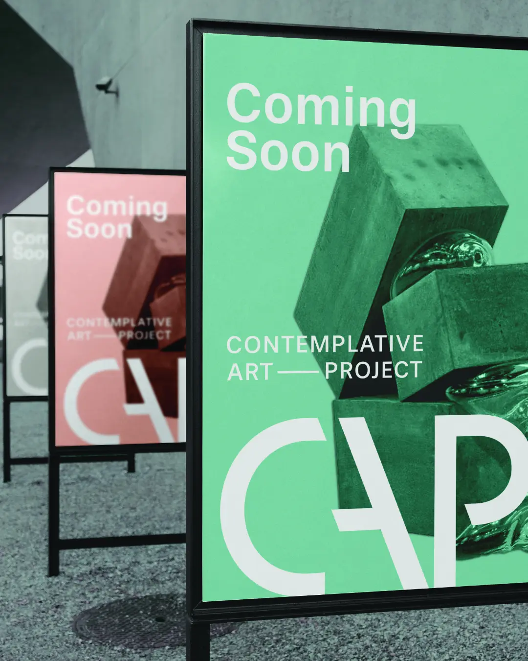 The new logo and branding suite for the Contemplative Art Project, designed by Here Molly Girl