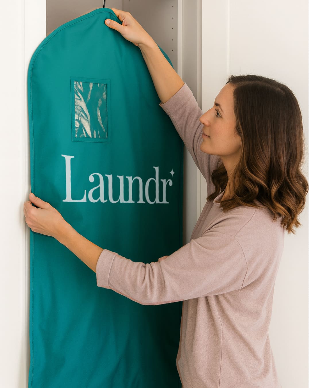 The new logo and branding suite for Laundr, designed by Here Molly Girl