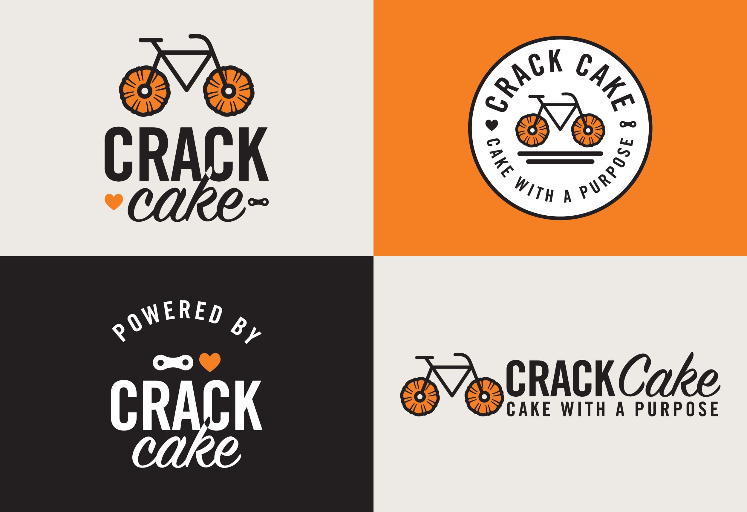 One Bike Coffee's new Crack Logo logo and website, designed and built by Here Molly Girl.