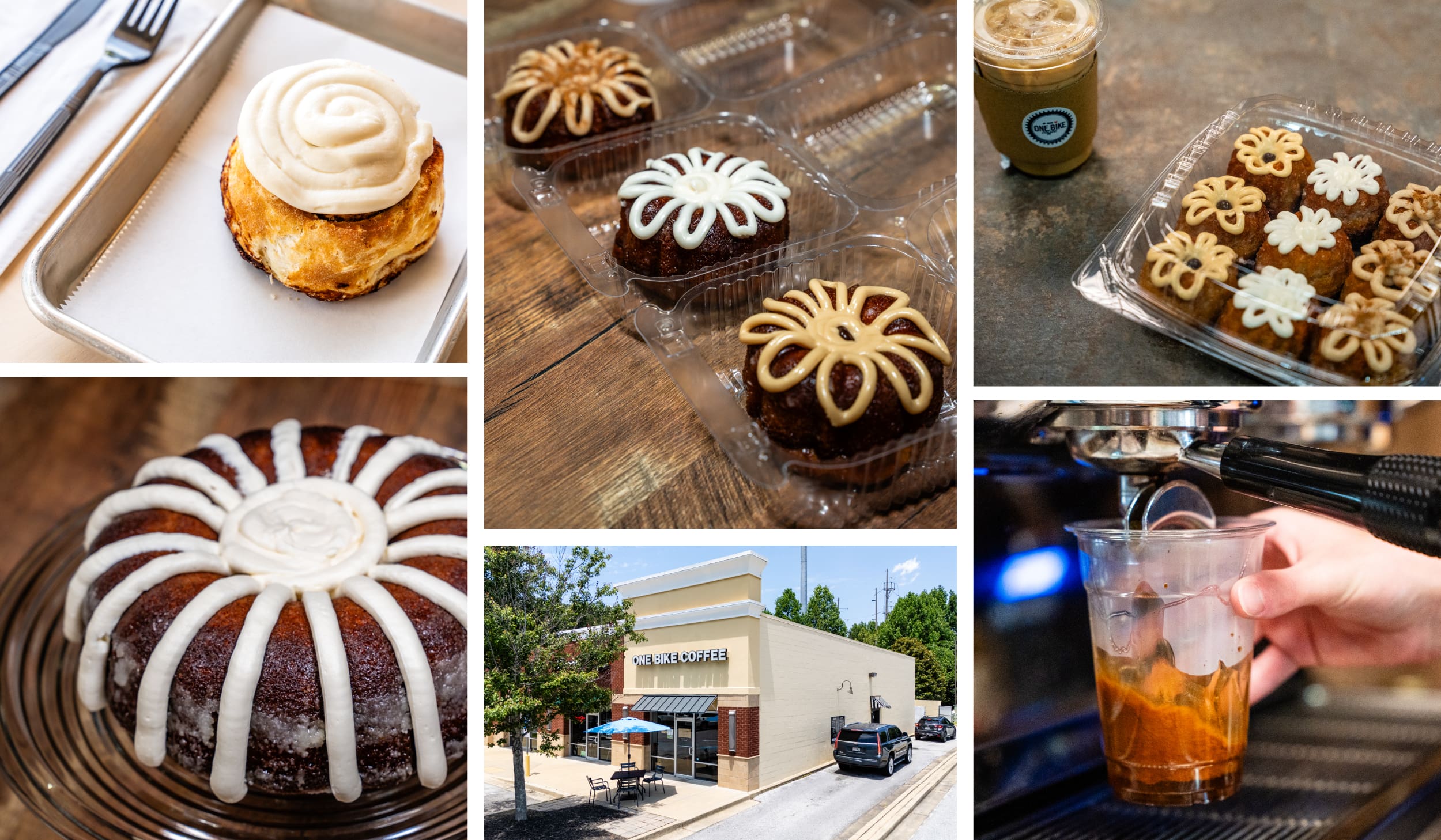 One Bike Coffee's new Crack Logo logo and website, designed and built by Here Molly Girl.