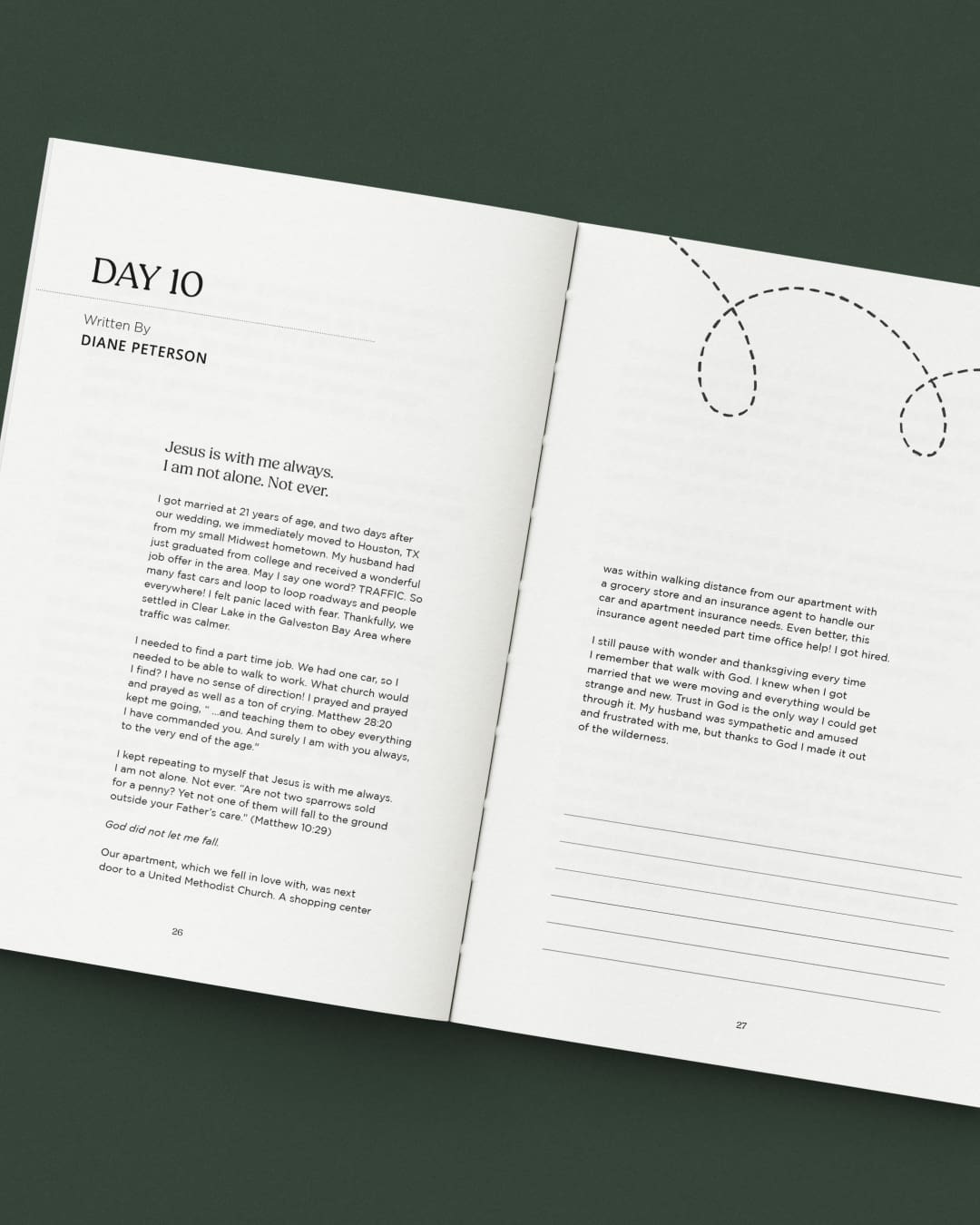 The Foundry Opelika Church's 2025 Advent field guide booklet, designed and printed by Here Molly Girl.