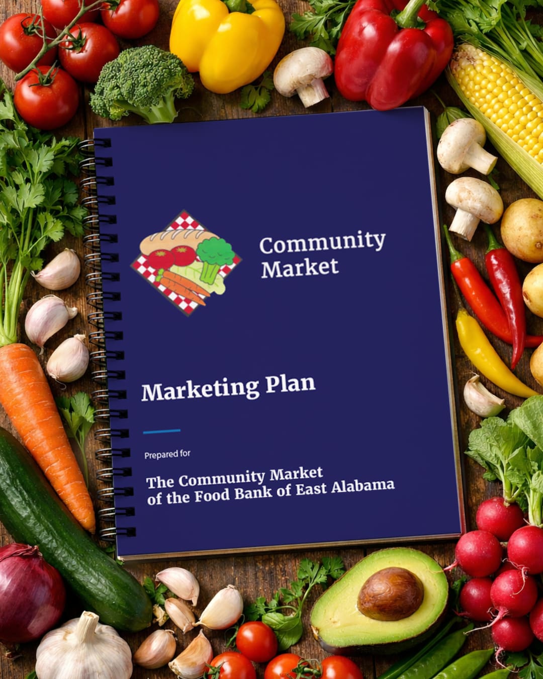 A marketing plan developed by Here Molly Girl for the Community Market of East Alabama.